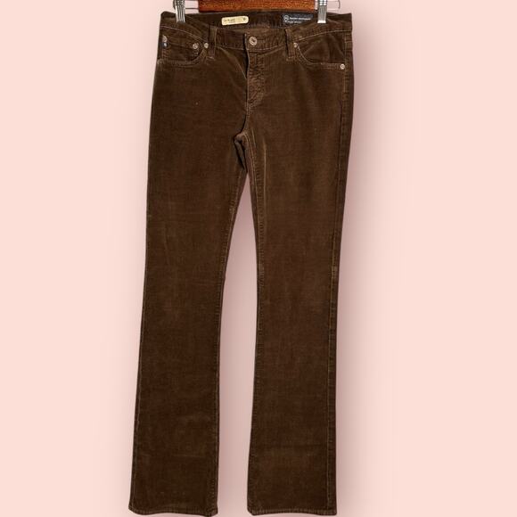 Adriano Goldschmied Angel Women Brown Corduroy Boot Cut Pant 28 Low Rise y2k - Picture 1 of 4